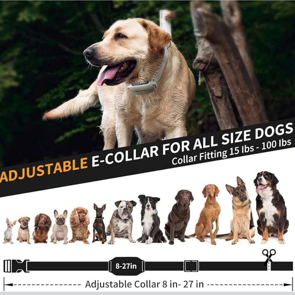 Dog Shock Collar, Dog Training Collar with Remote Control